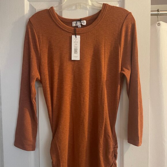 Michael Stars Christy midi dress in pecan, size M - Picture 4 of 5